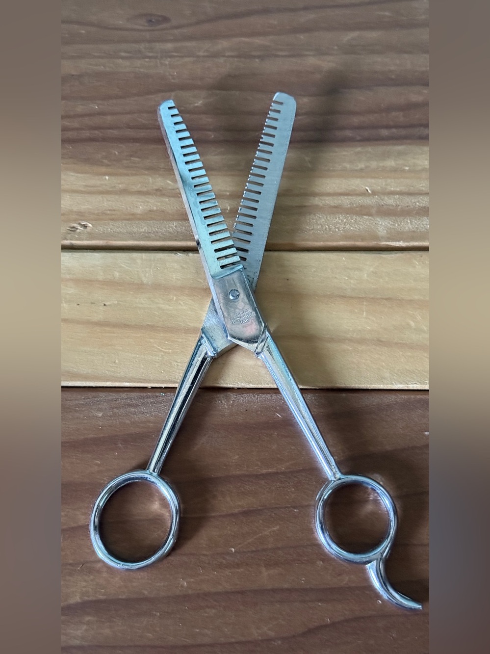 Vintage Italian Professional Thinning Shears 7” Forged Steel Hair Scissors